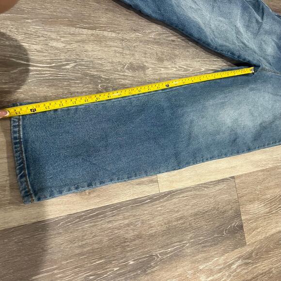 Avec Les Filles Denim Collared One Piece Jumpsuit Overalls Size 29 - Picture 6 of 9